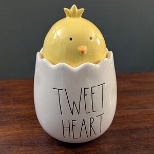 Rae Dunn Yellow Chick Ceramic Container
